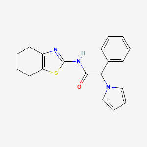 2-phenyl-2-(1H-pyrrol-1-yl)-N-(4,5,6,7-tetrahydrobenzo[d]thiazol-2-yl)acetamide