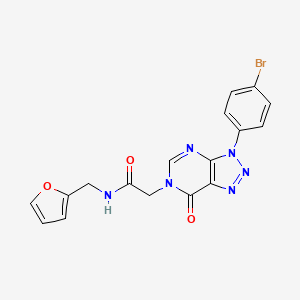 2-(3-(4-bromophenyl)-7-oxo-3H-[1,2,3]triazolo[4,5-d]pyrimidin-6(7H)-yl)-N-(furan-2-ylmethyl)acetamide