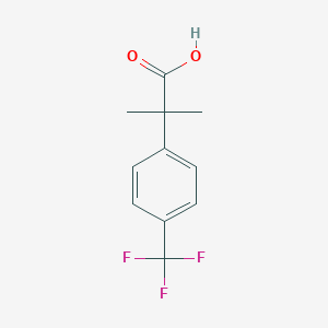 molecular formula C11H11F3O2 B029349 2-Methyl-2-[4-(trifluoromethyl)phenyl]propanoic acid CAS No. 32445-89-9