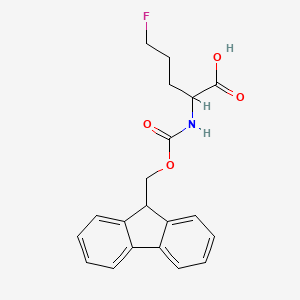 2-(9H-Fluoren-9-ylmethoxycarbonylamino)-5-fluoropentanoic acid