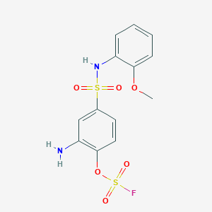 2-Amino-1-fluorosulfonyloxy-4-[(2-methoxyphenyl)sulfamoyl]benzene