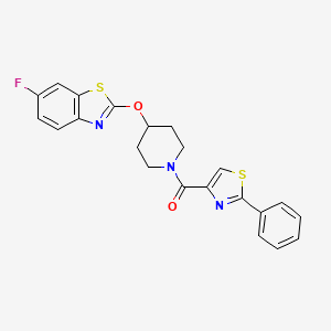 (4-((6-Fluorobenzo[d]thiazol-2-yl)oxy)piperidin-1-yl)(2-phenylthiazol-4-yl)methanone