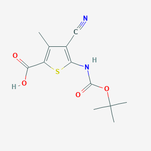 5-(tert-Butoxycarbonylamino)-4-cyano-3-methylthiophene-2-carboxylic Acid