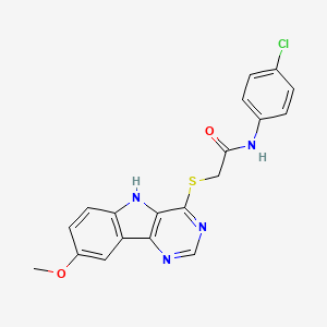 7-(2-Chlorophenyl)-3-{[(3-methoxyphenyl)amino]carbonyl}-4,7-dihydropyrazolo[1,5-a]pyrimidine-5-carboxylic acid