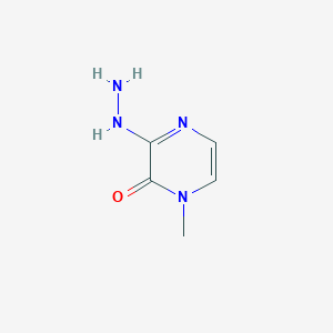 molecular formula C5H8N4O B2934975 3-Hydrazinyl-1-methyl-1,2-dihydropyrazin-2-one CAS No. 1342087-35-7