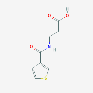 molecular formula C8H9NO3S B2934981 3-(Thiophen-3-ylformamido)propanoic acid CAS No. 940781-41-9