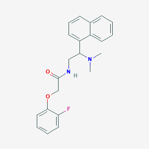 molecular formula C22H23FN2O2 B2935038 N-(2-(dimethylamino)-2-(naphthalen-1-yl)ethyl)-2-(2-fluorophenoxy)acetamide CAS No. 941931-88-0