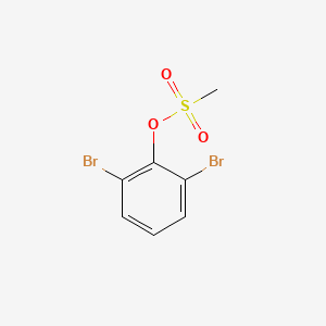 molecular formula C7H6Br2O3S B2935152 2,6-Dibromophenyl methanesulfonate CAS No. 855406-61-0
