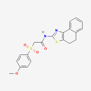 N-(4,5-dihydronaphtho[1,2-d]thiazol-2-yl)-2-((4-methoxyphenyl)sulfonyl)acetamide