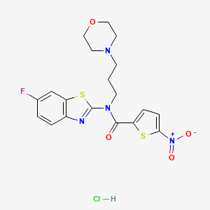 N-(6-fluorobenzo[d]thiazol-2-yl)-N-(3-morpholinopropyl)-5-nitrothiophene-2-carboxamide hydrochloride