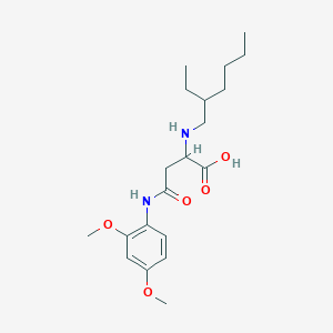 4-((2,4-Dimethoxyphenyl)amino)-2-((2-ethylhexyl)amino)-4-oxobutanoic acid