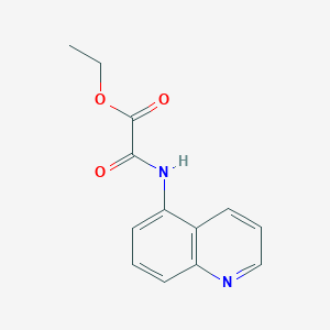 molecular formula C13H12N2O3 B2935186 Ethyl oxo(quinolin-5-ylamino)acetate CAS No. 57689-82-4