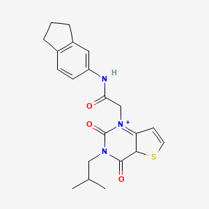 N-(2,3-dihydro-1H-inden-5-yl)-2-[3-(2-methylpropyl)-2,4-dioxo-1H,2H,3H,4H-thieno[3,2-d]pyrimidin-1-yl]acetamide