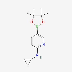 N-Cyclopropyl-5-(4,4,5,5-tetramethyl-1,3,2-dioxaborolan-2-YL)pyridin-2-amine