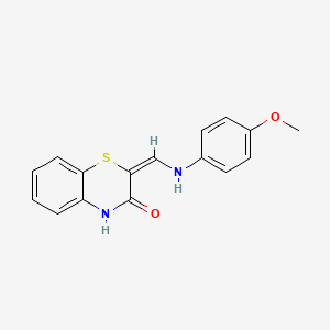 2-[(4-methoxyanilino)methylene]-2H-1,4-benzothiazin-3(4H)-one