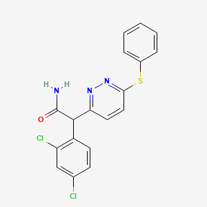 2-(2,4-Dichlorophenyl)-2-[6-(phenylsulfanyl)-3-pyridazinyl]acetamide