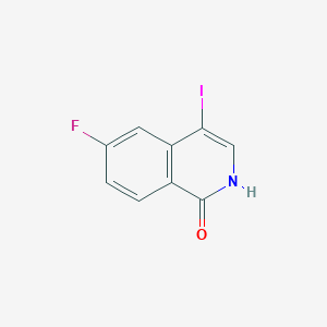 molecular formula C9H5FINO B2935236 6-Fluoro-4-iodoisoquinolin-1(2H)-one CAS No. 2260932-80-5