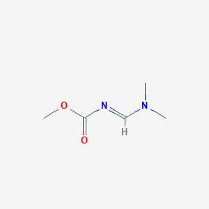 molecular formula C5H10N2O2 B2935238 methyl N-[(1E)-(dimethylamino)methylidene]carbamate CAS No. 482378-04-1