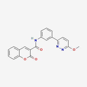 molecular formula C21H15N3O4 B2935243 N-(3-(6-methoxypyridazin-3-yl)phenyl)-2-oxo-2H-chromene-3-carboxamide CAS No. 899954-37-1
