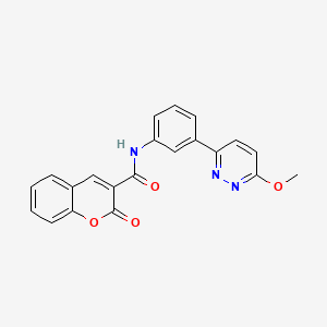 N-(3-(6-methoxypyridazin-3-yl)phenyl)-2-oxo-2H-chromene-3-carboxamide
