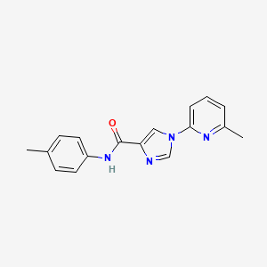 molecular formula C17H16N4O B2935278 N-(4-methylphenyl)-1-(6-methyl-2-pyridinyl)-1H-imidazole-4-carboxamide CAS No. 477864-36-1