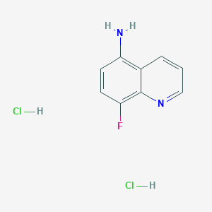molecular formula C9H9Cl2FN2 B2935357 8-Fluoroquinolin-5-amine dihydrochloride CAS No. 2445792-05-0