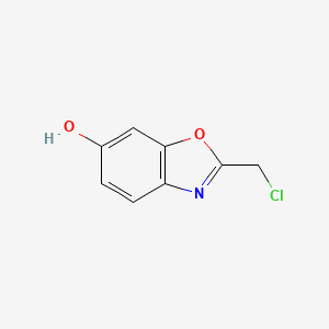 molecular formula C8H6ClNO2 B2935381 2-(Chloromethyl)-1,3-benzoxazol-6-ol CAS No. 136535-21-2