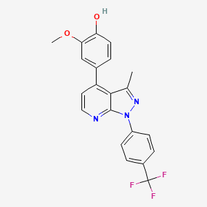 molecular formula C21H16F3N3O2 B2935589 ML303 