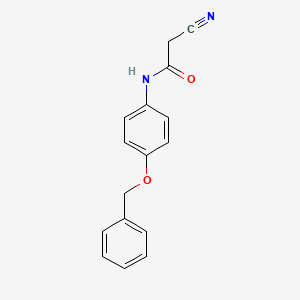 molecular formula C16H14N2O2 B2935629 N-[4-(benzyloxy)phenyl]-2-cyanoacetamide CAS No. 524036-03-1