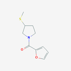 molecular formula C10H13NO2S B2935695 Furan-2-yl(3-(methylthio)pyrrolidin-1-yl)methanone CAS No. 1797072-86-6