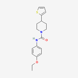 molecular formula C18H22N2O2S B2935855 N-(4-ethoxyphenyl)-4-(thiophen-2-yl)piperidine-1-carboxamide CAS No. 1396869-40-1