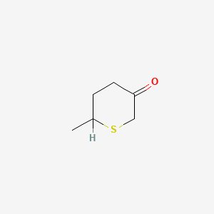 molecular formula C6H10OS B2935871 6-methylthian-3-one CAS No. 43152-90-5