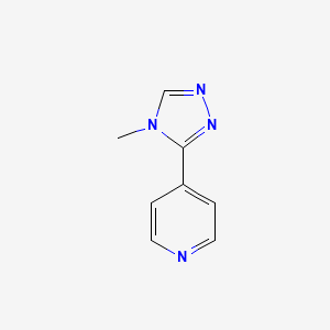 molecular formula C8H8N4 B2935879 4-(4-methyl-4H-1,2,4-triazol-3-yl)pyridine CAS No. 57980-39-9