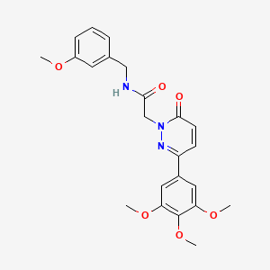 molecular formula C23H25N3O6 B2935919 N-(3-methoxybenzyl)-2-(6-oxo-3-(3,4,5-trimethoxyphenyl)pyridazin-1(6H)-yl)acetamide CAS No. 899991-04-9