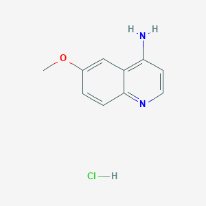 molecular formula C10H11ClN2O B2935982 6-Methoxyquinolin-4-amine hydrochloride CAS No. 878778-86-0