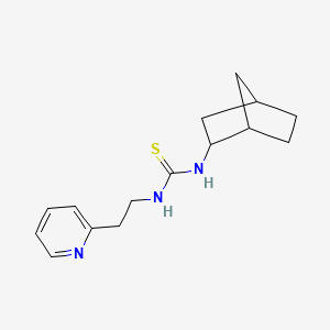 B2936012 N-bicyclo[2.2.1]hept-2-yl-N'-[2-(2-pyridyl)ethyl]thiourea CAS No. 681253-79-2