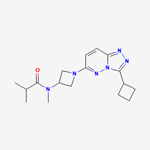 N-(1-(3-cyclobutyl-[1,2,4]triazolo[4,3-b]pyridazin-6-yl)azetidin-3-yl)-N-methylisobutyramide