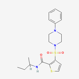 N-(sec-butyl)-3-((4-phenylpiperazin-1-yl)sulfonyl)thiophene-2-carboxamide