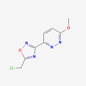 3-[5-(Chloromethyl)-1,2,4-oxadiazol-3-yl]-6-methoxypyridazine