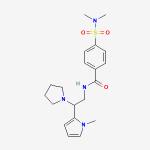 4-(N,N-dimethylsulfamoyl)-N-(2-(1-methyl-1H-pyrrol-2-yl)-2-(pyrrolidin-1-yl)ethyl)benzamide