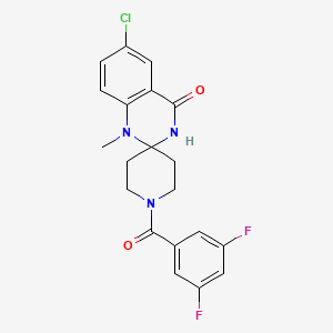 6'-chloro-1-(3,5-difluorobenzoyl)-1'-methyl-3',4'-dihydro-1'H-spiro[piperidine-4,2'-quinazoline]-4'-one