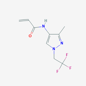 N-[3-Methyl-1-(2,2,2-trifluoroethyl)pyrazol-4-yl]prop-2-enamide