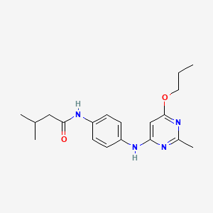 3-methyl-N-(4-((2-methyl-6-propoxypyrimidin-4-yl)amino)phenyl)butanamide