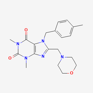 1,3-Dimethyl-7-(4-methyl-benzyl)-8-morpholin-4-ylmethyl-3,7-dihydro-purine-2,6-dione