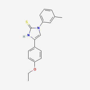 5-(4-ethoxyphenyl)-3-(3-methylphenyl)-1H-imidazole-2-thione