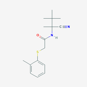 B2936067 N-(1-cyano-1,2,2-trimethylpropyl)-2-[(2-methylphenyl)sulfanyl]acetamide CAS No. 1797603-76-9