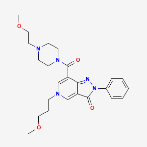 7-(4-(2-methoxyethyl)piperazine-1-carbonyl)-5-(3-methoxypropyl)-2-phenyl-2H-pyrazolo[4,3-c]pyridin-3(5H)-one