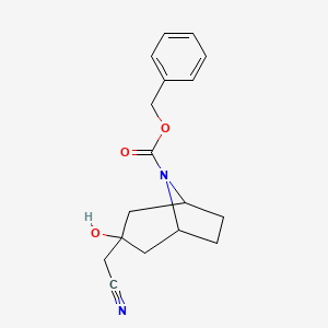 molecular formula C17H20N2O3 B2936129 tert-butyl (1S,3S)-3-hydroxy-3-(2-iminoethyl)-8-azabicyclo[3.2.1]octane-8-carboxylate CAS No. 2109020-37-1