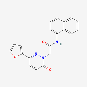 B2936144 2-(3-(furan-2-yl)-6-oxopyridazin-1(6H)-yl)-N-(naphthalen-1-yl)acetamide CAS No. 898154-21-7