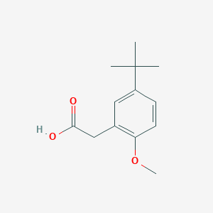 molecular formula C13H18O3 B2936172 (5-Tert-butyl-2-methoxyphenyl)acetic acid CAS No. 294853-09-1